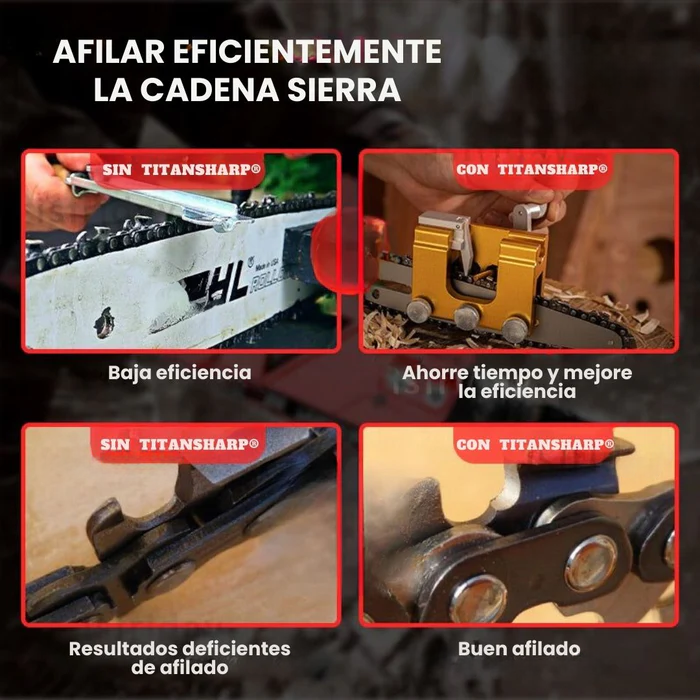 UltraSharp® - Afilador de Cadenas de Motosierra de Titanio